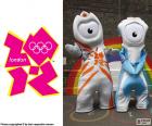 Λογότυπο και τις μασκότ των Ολυμπιακών αγώνων Λονδίνο 2012, Wenlock και Mandeville, όπου συμμετείχαν 10568 αθλητές από 204 χώρες